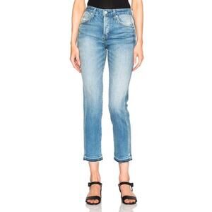AMO Babe 70’S Blue Light Wash High Rise Crop Ankle Denim Jeans Size 26